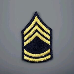 US Army Embroidered on Felt Technical Sergeant First Class Rank Chevron Patch